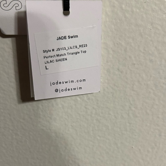 Lilac purple jade swim triangle bikini size L - Picture 4 of 5